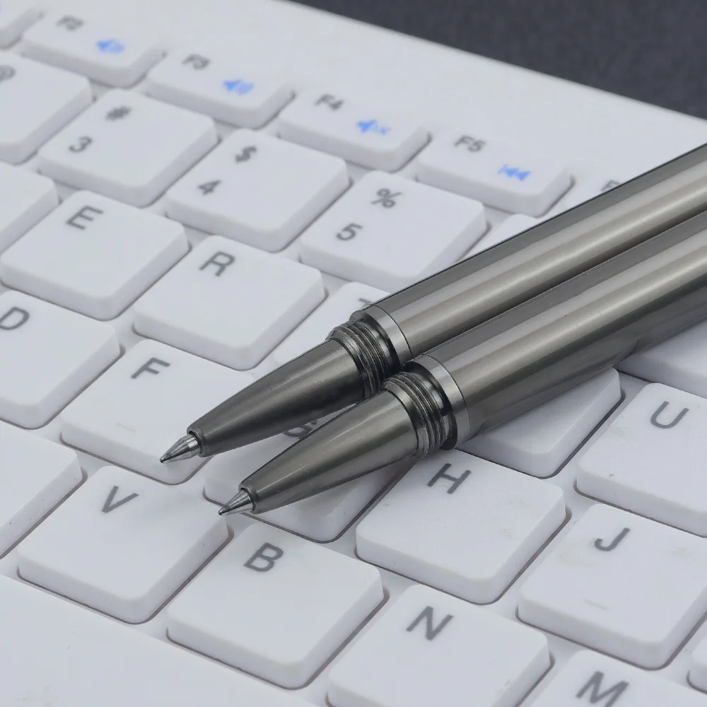 

New Dual-Function Metal Ballpoint Pen Smooth Writing Easy To Carry Gel Pens Black Ink Black Ink Pen Stationery