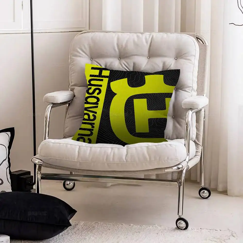 H-Husqvarna Logo Cushion Cover Decorative Pillow Sofa Home Decor Case Pillow Cases view 4