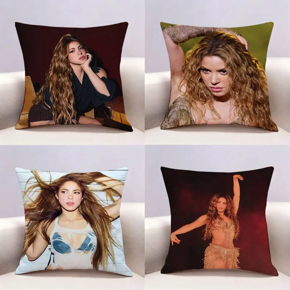 Shakira Singer  Double-sided print Pillow Case Pattern Printed Pillowcase For Living Room Sofa Cushion Cover
