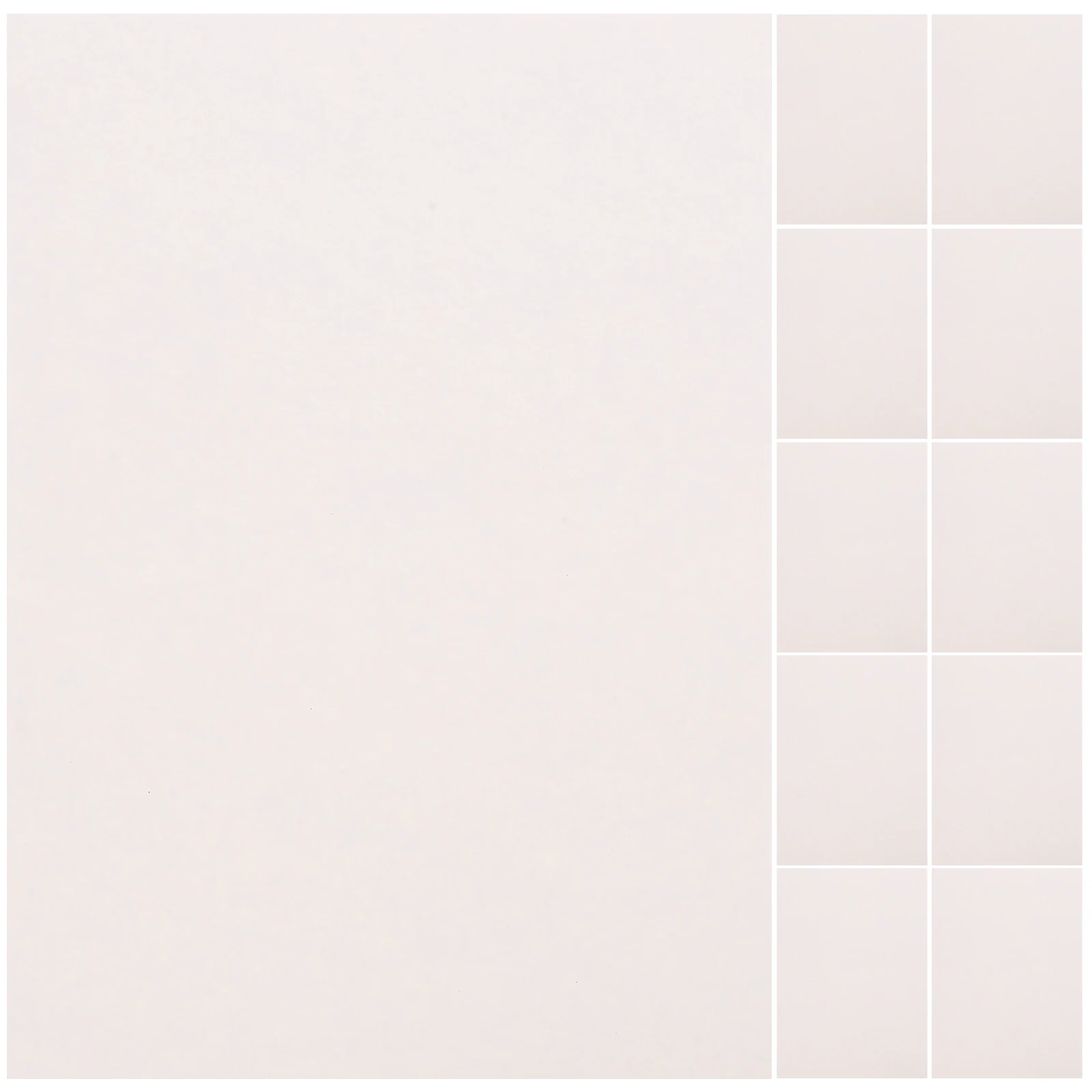 100Sheets Blank Vinyl Sticker Paper Multi Function Printer Paper Self Adhesive Printed Paper Home Users Office Workers