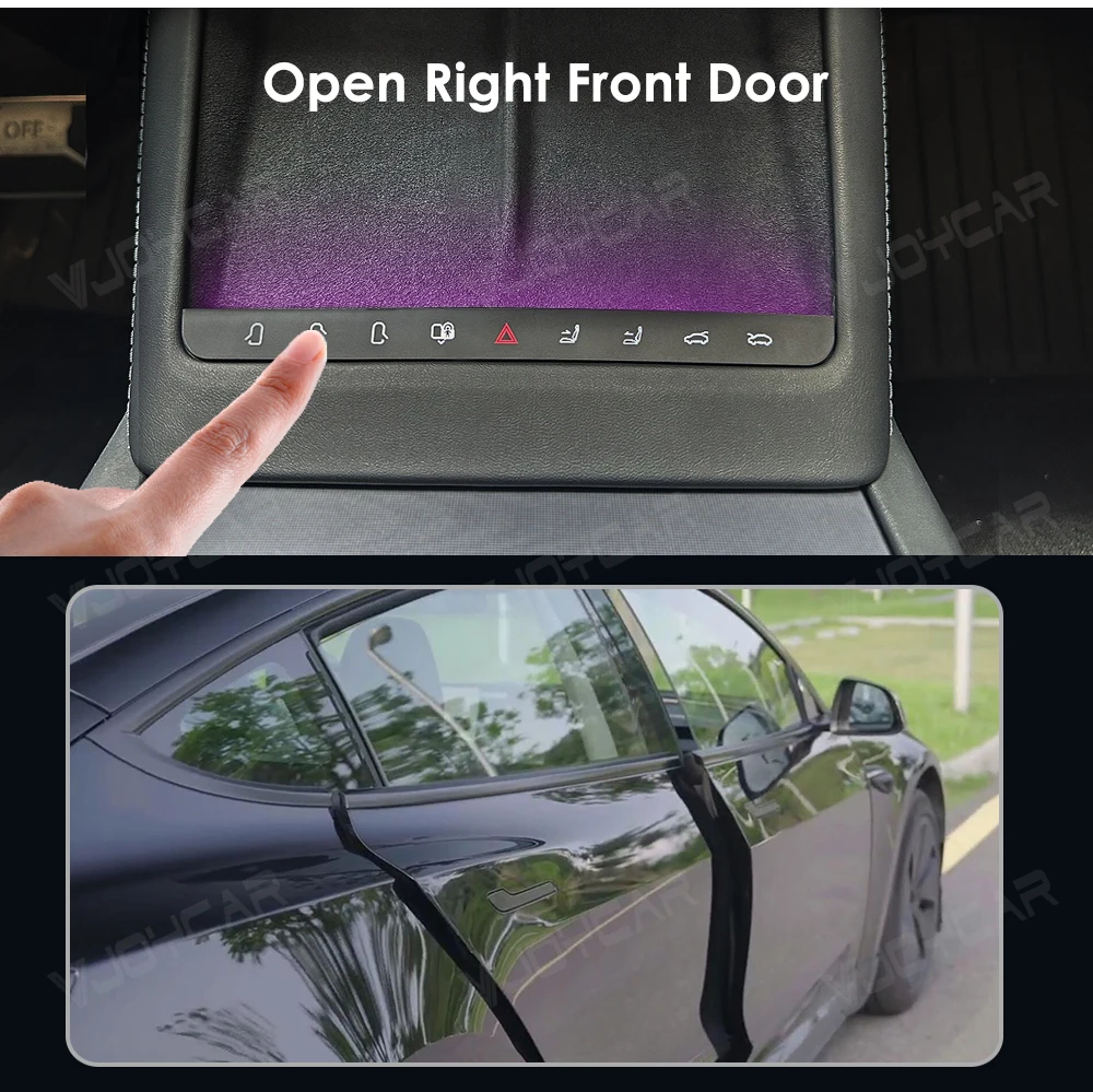 VJOYCAR Pulsante chiave funzionale per Tesla Model 3 Controller console centrale luci ambientali Highland Porte passeggeri aperte/bagagliaio