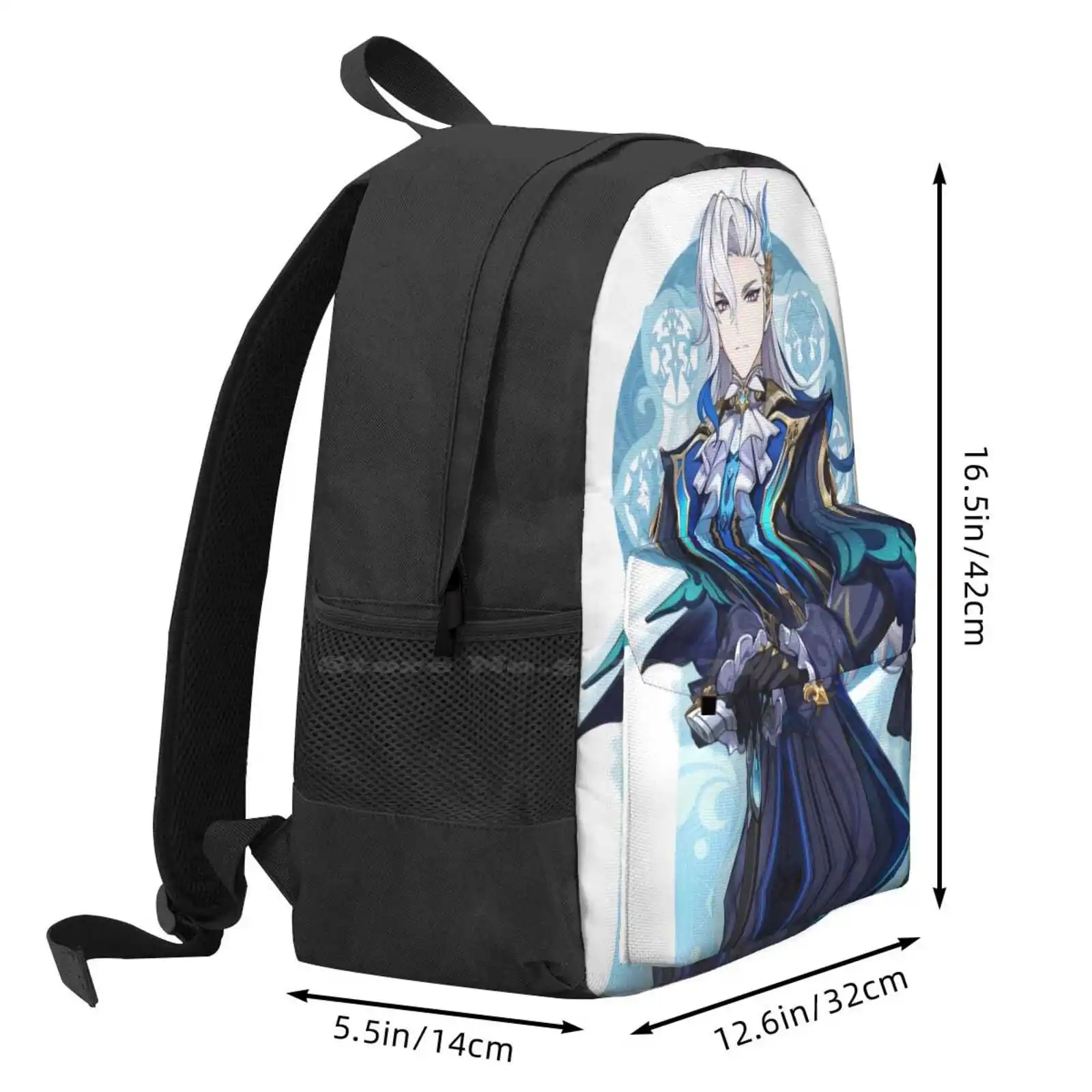 Neuvillette Vertical Poster Hot Sale Schoolbag Backpack Fashion Bags Neuvillette Neuvilette Genshin Impact Porridge Splash