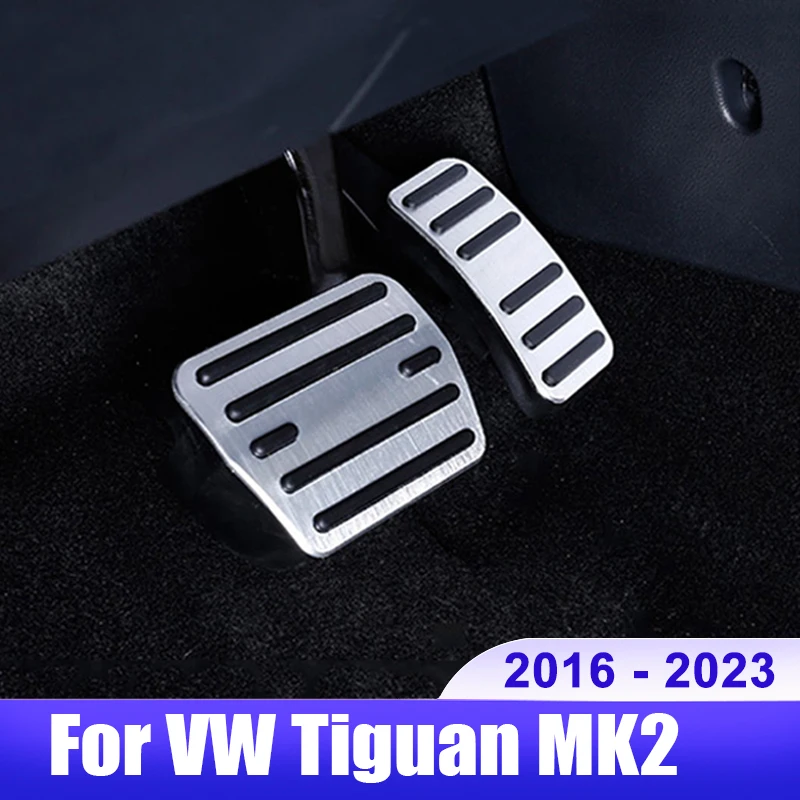 

For Volkswagen VW Tiguan MK2 2016 2017 2018 2019 2020 2021 2022 2023 Car Accelerator Brake Pedals Cover Non-slip Pad Accessories