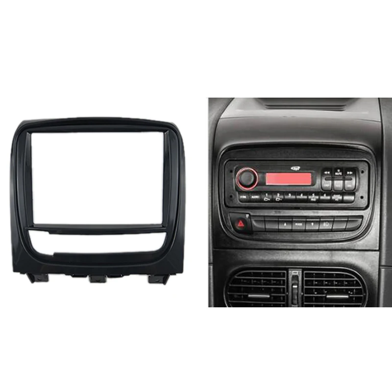 Fascia per autoradio doppio Din per pannello DVD FIAT STRADA Refitting Kit per auto cornice Audio