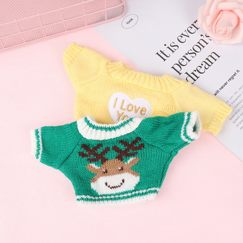 20cm Doll Clothes for Korea Kpop EXO Dolls Plush Star Doll's Clothing Sweater Stuffed Toy for Idol Dolls Accessories