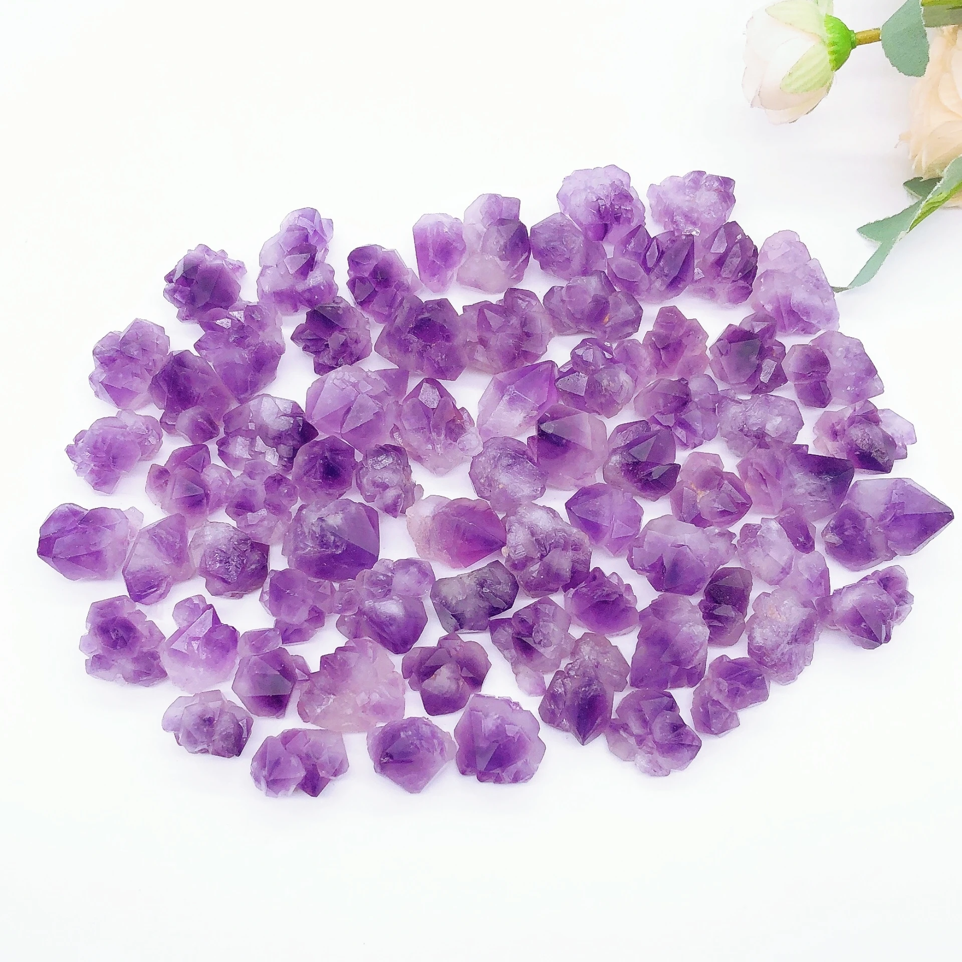 Natural Amethyst Flower Mineral Specimen Crystal Quartz Irregular Raw Stone Home Decoration Aquarium Gift