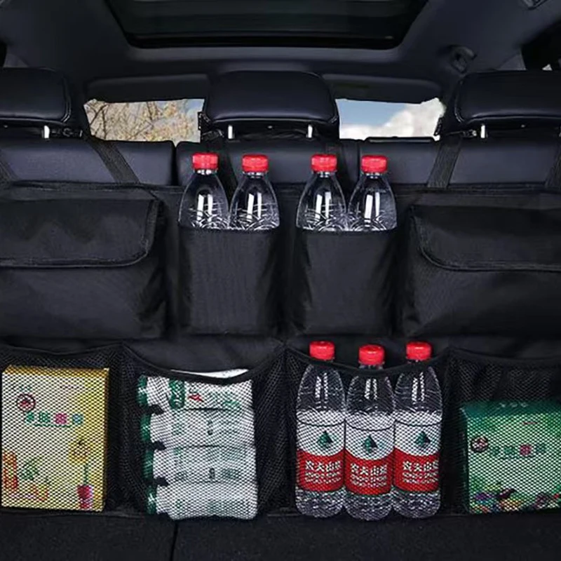 자동차 시트 수납 가방, 다기능 뒷좌석 걸이형 가방, 접이식 식탁 보드 수납 랙, 자동차용, 범용 썸네일 4