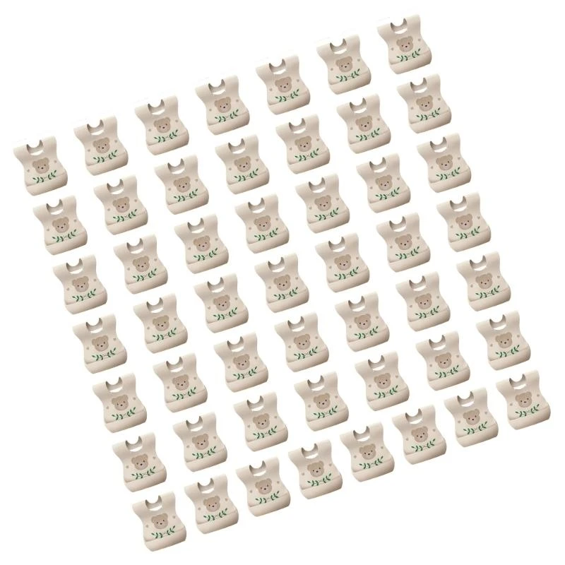 

J15U 50pcs Portable Baby Bib Toddler Bib Fabric Bib for Trip & Hassle frees Cleanup