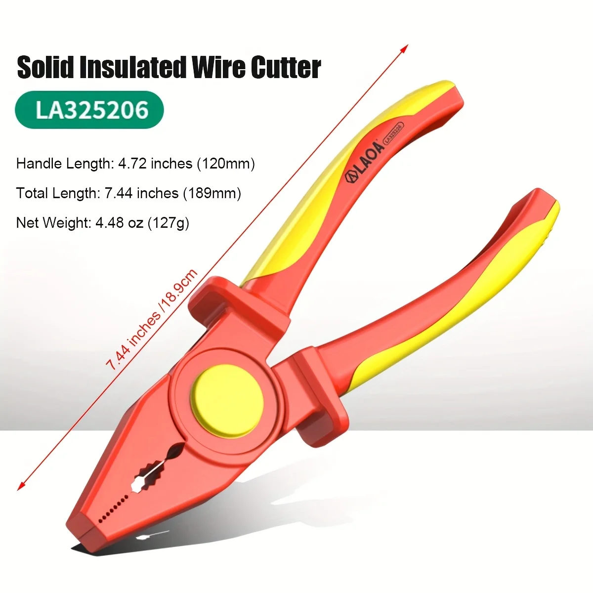 

LAOA insulated needle pliers, wire pliers, multifunctional electrician pliers, solid insulated pliers, can clamp various small p