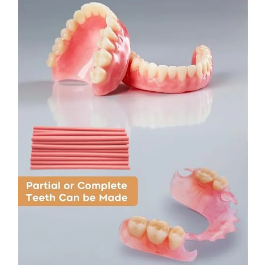 Missing Teeth Repair Kit DIY Denture Parts for Make the Temporary Fake Teeth at home Denture Material kit