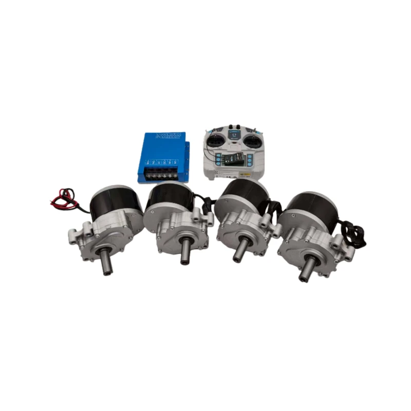 24V Permanent Magnet DC Motor 250W75RPM X4 Kit with Driver LKDS48502 50A for Lawn Mowers