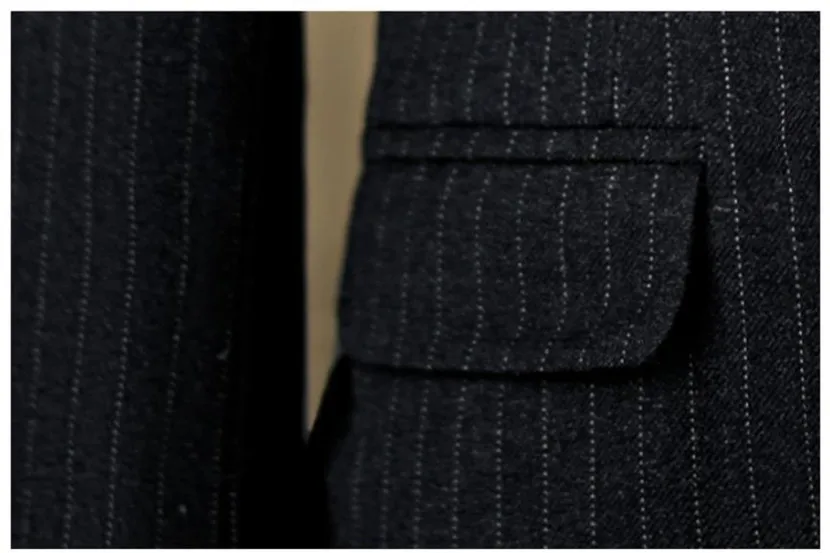 6-teiliger gestreifter Gentleman-Smokinganzug für Jungen, Kinder-Catwalk-Festoutfit, Kinder-Hochzeits-, Geburtstags-, Party- und Auftrittskostüm-Set A2159 – Detail 9