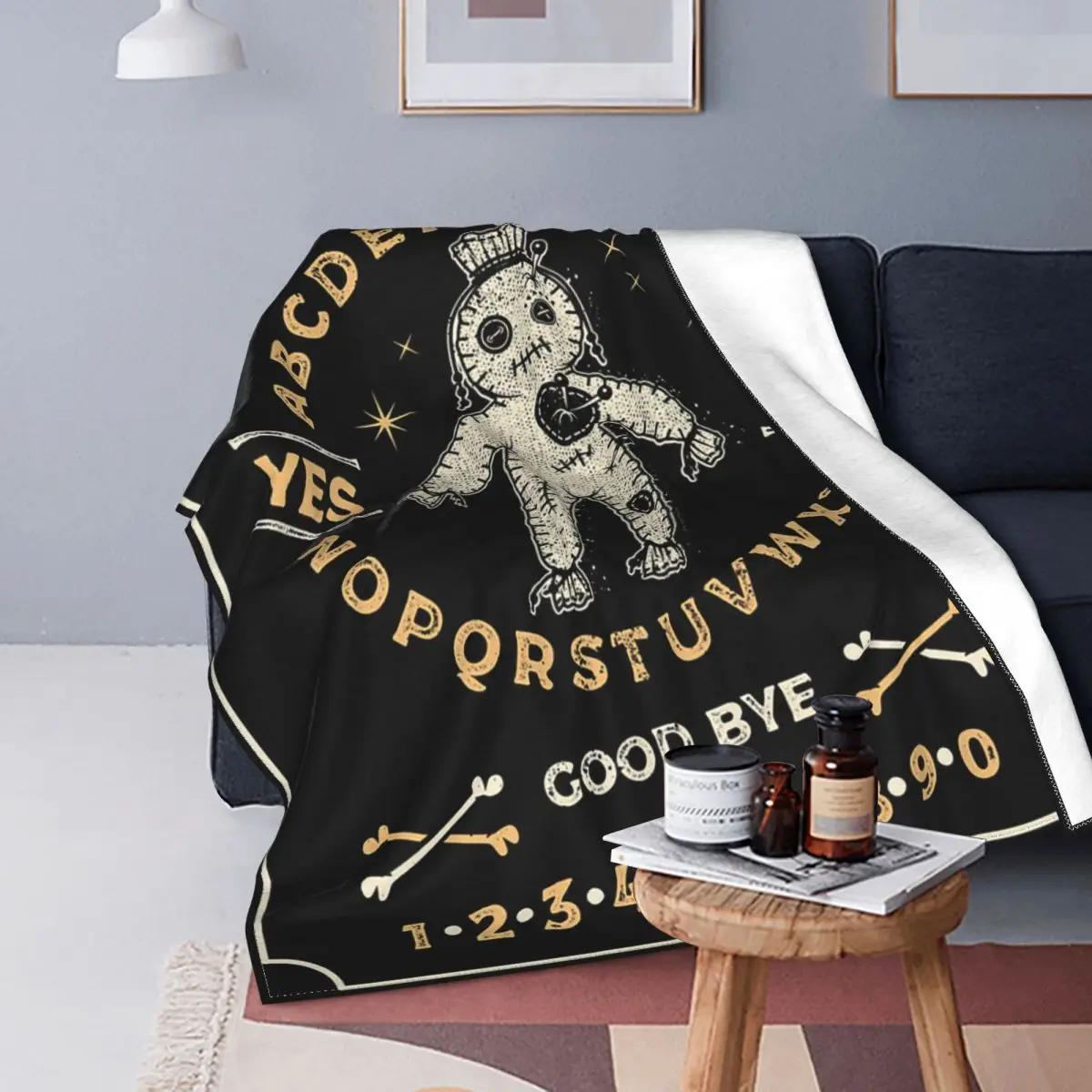 Fashion Ouija Board Blanket Ultra-Soft Throw Blankets for Home Couch Bedding Throws