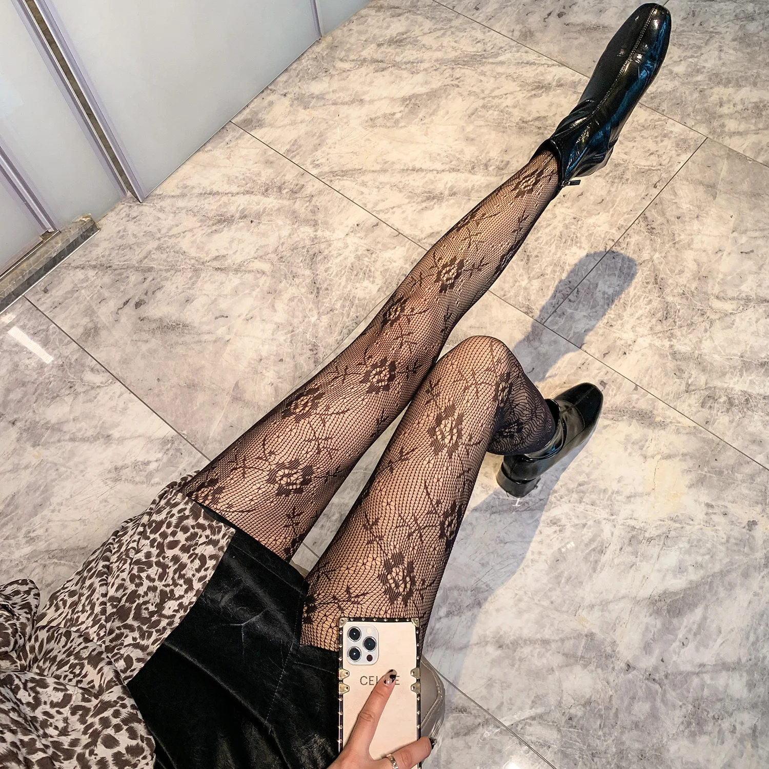 Women\'s Tight Pantyhose Fashion Stockings High Quality Tights Letter Design Luxury Pantyhose Sexy Stockings Fishnet Mesh Socks