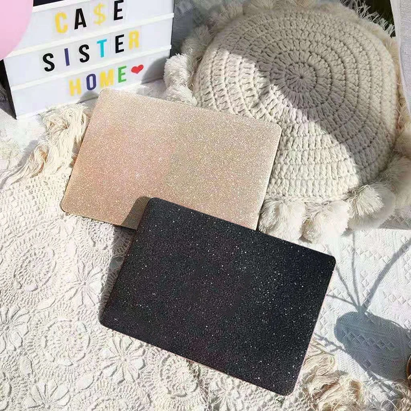 Glitter  Laptop Case For Macbook Retina Air Pro 13 14 12 15 16 inch With Touch Bar Cover For Mac book Pro 13 M1 Case A2338 A2337