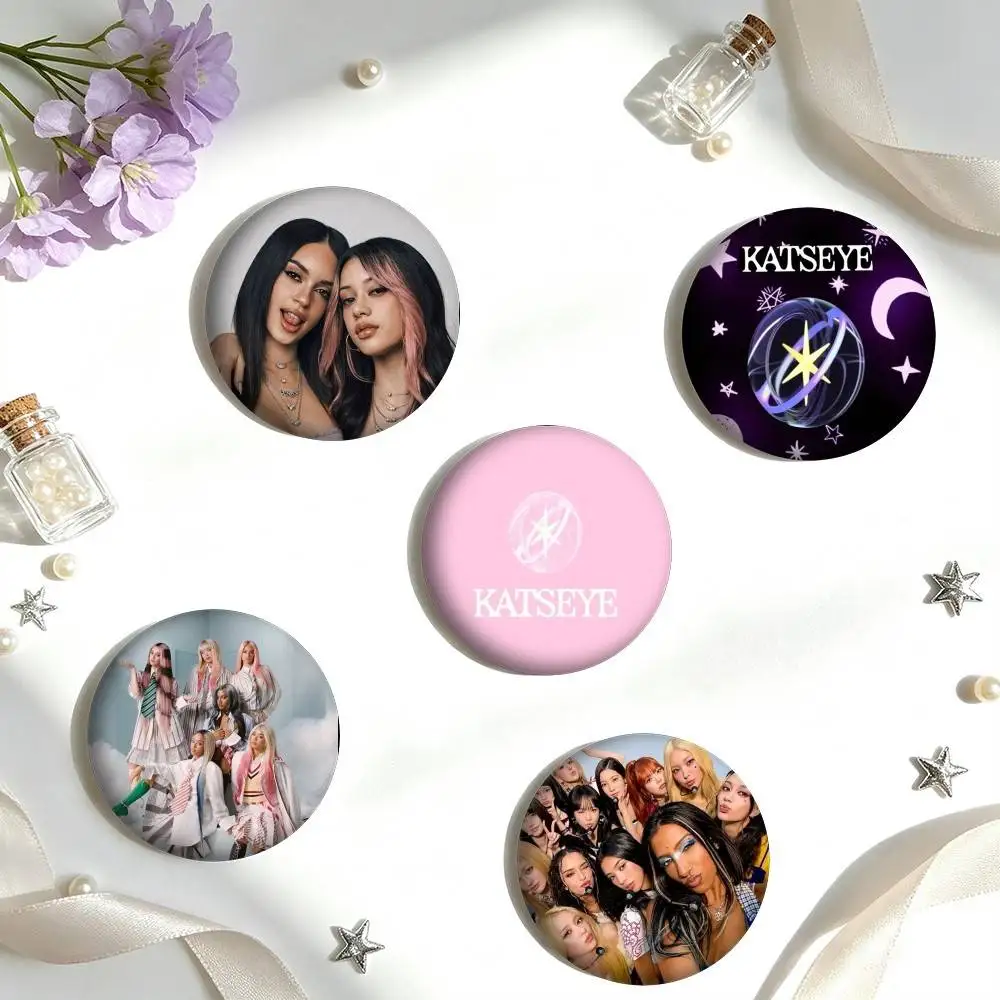 M-Modern Trendy Girl Group KATSEYE   25mm 32mm 44mm 58mm 75mm Brooches Badges Pins for Accessories Gift