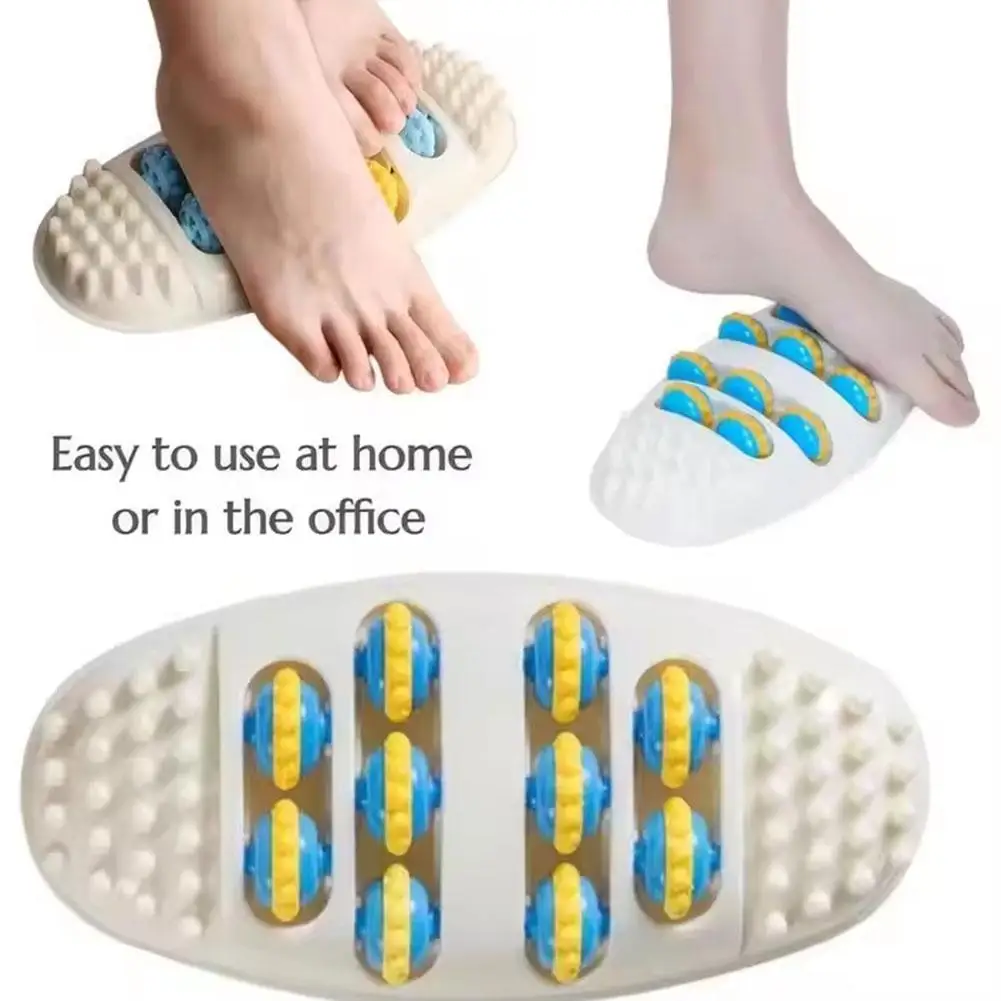Foot Massager Roller Feet Acupressure Point Massage Plantar Fasciitis Pain Relief Relax Roller Trigger Point Reflexology Tool