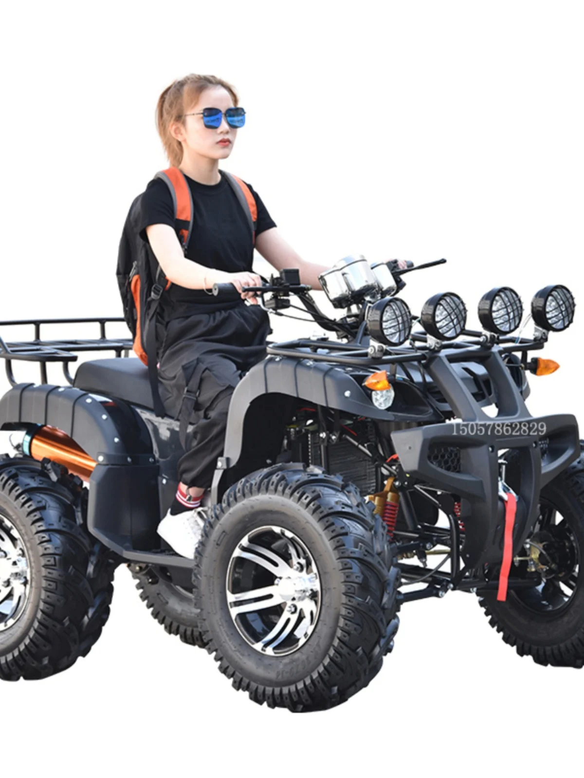 Four wheel drive beach vehicle, off-road gasoline electric shaft transmission, all terrain adult motorcycle