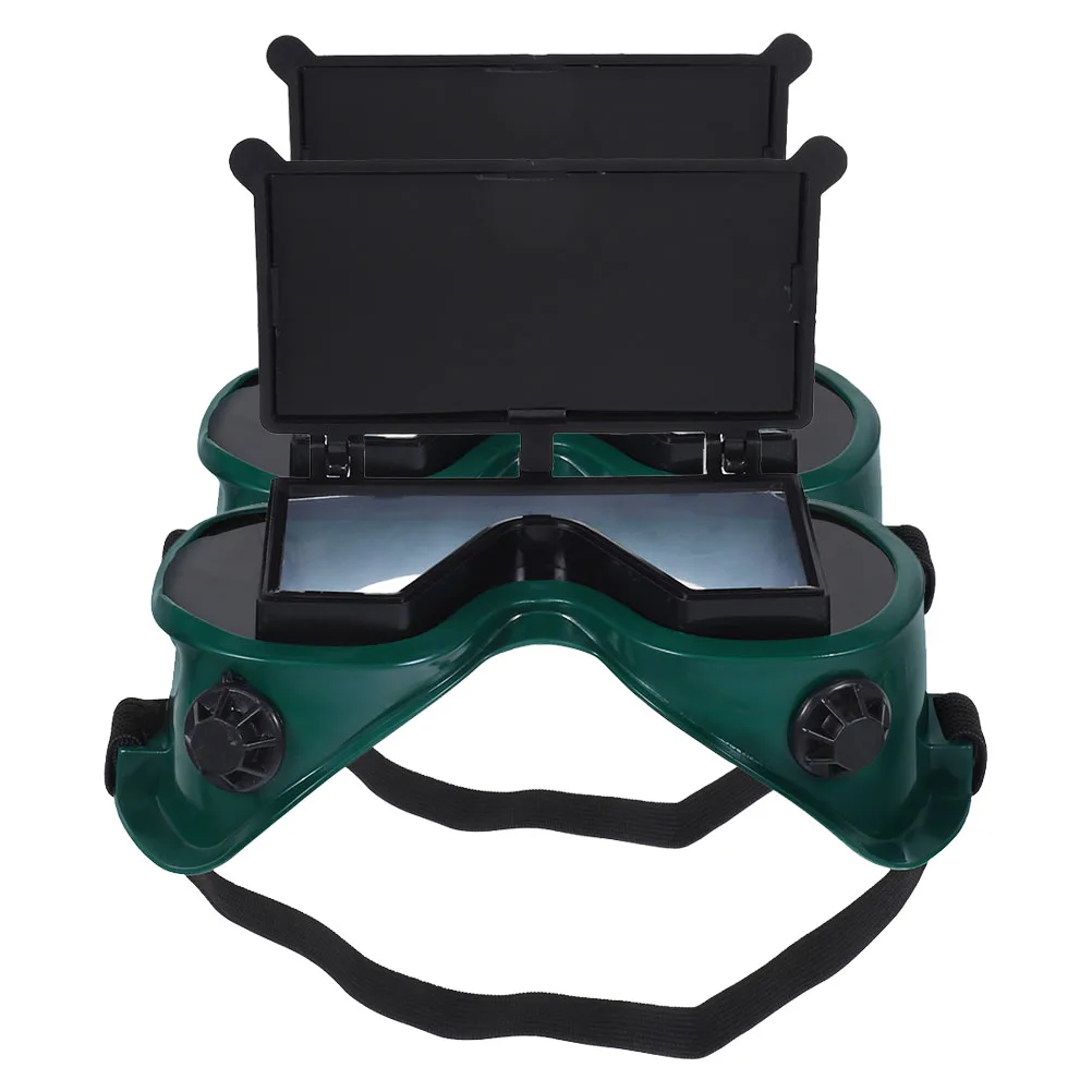 

2 Pcs Protection Goggle Protective Goggles over Glasses Mask Auto Darkening Welding Chemistry Plastic Eyewear Chameleon