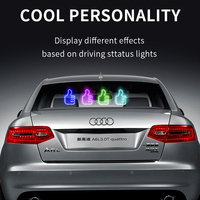 Colorful LED RGB USB Fun Gesture Light Car Finger Gesture Light Hand Lamp Fun Car Middle Finger LED Light Truck Car Accessories