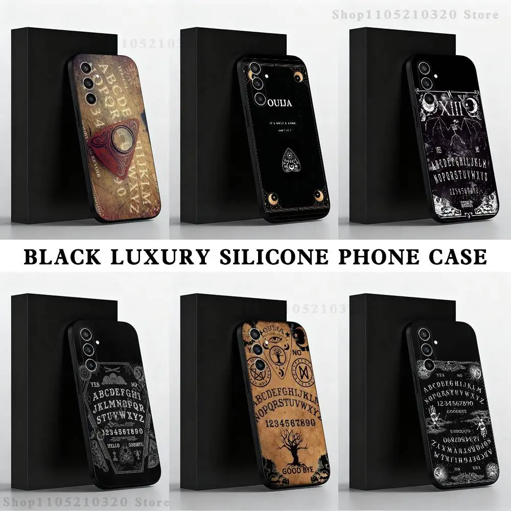 

Supernatural Art Ouija Board Phone Case For Samsung S25,S24 Ultra,S20,S30 plus,S22 plus,S23,S30 Ultra 5G Silicone Black Shell