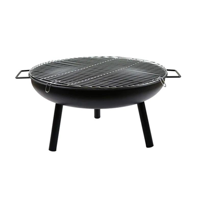 

Zogifts Round Black Camping Outdoor Firepit Barbecue Stove Steel Portable Mini Wood Burning Fire Pit Charcoal Bbq Grill
