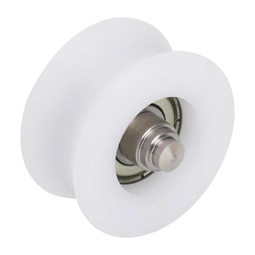 Rueda de Carroza Doble para Puerta Automática 1006223, Pieza de Repuesto, Eje de Acero Inoxidable 303