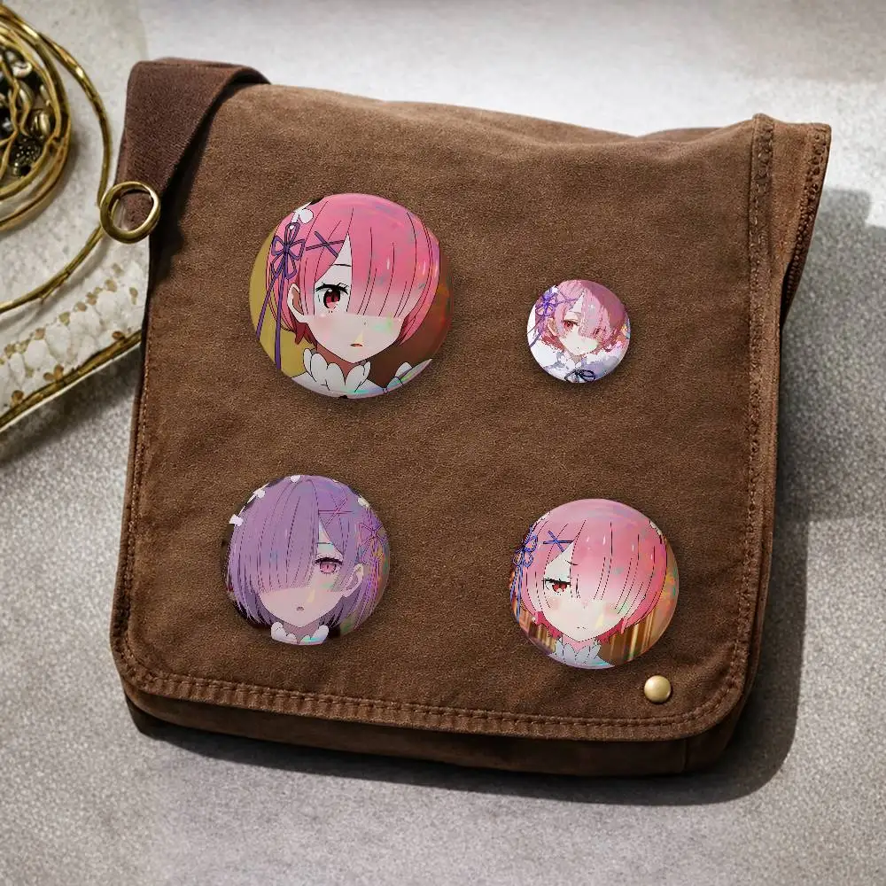 RaM- Badges Round Creative Pin Brooch Badge Bag Decor Accessories Fans Collect Friends Gifts