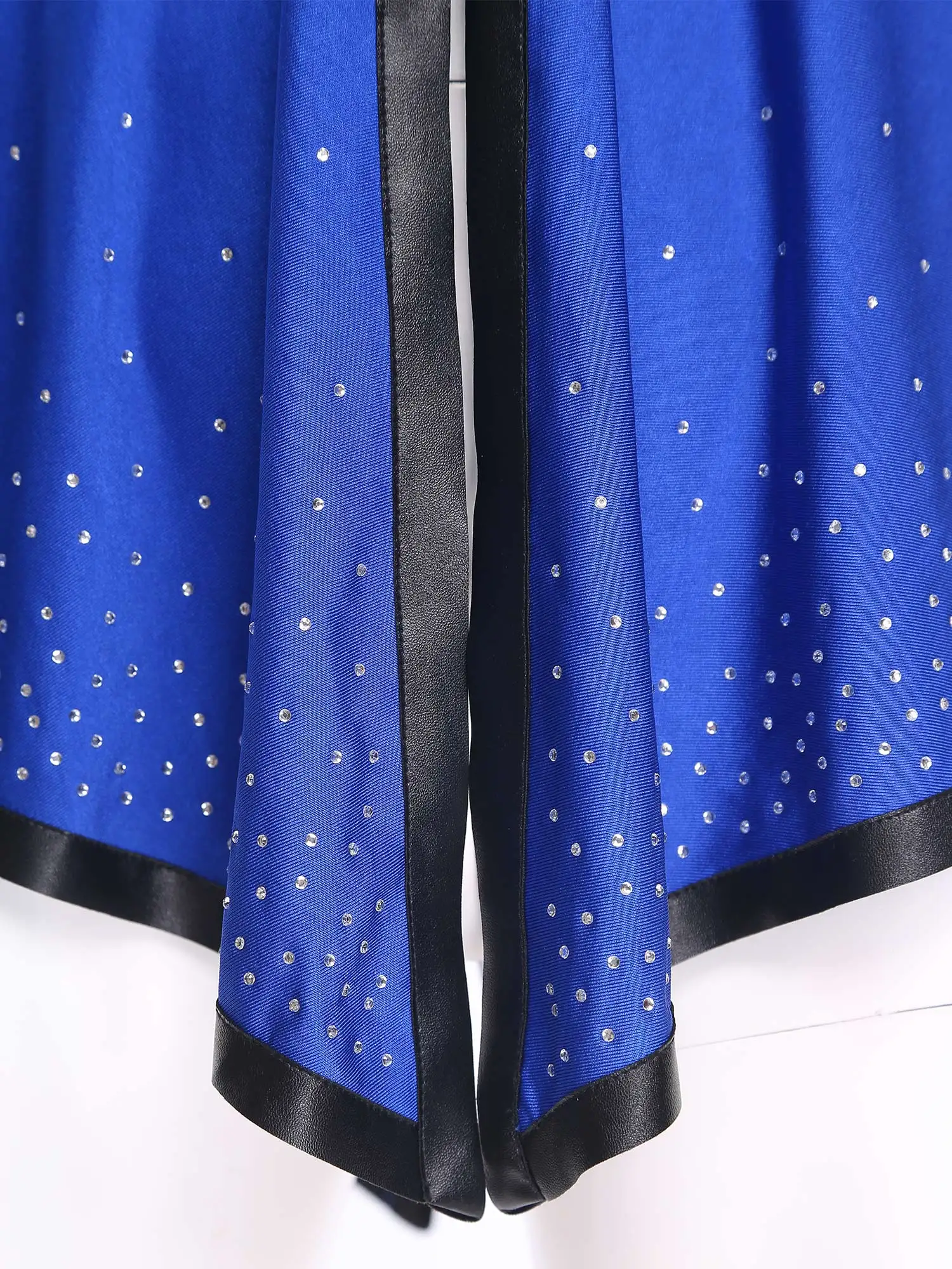 Top de baile latino Famenco para hombre, camisa con cola de golondrina con diamantes de imitación brillantes, Tops de Ballet, Tango, Flamenco, traje de baile de salón