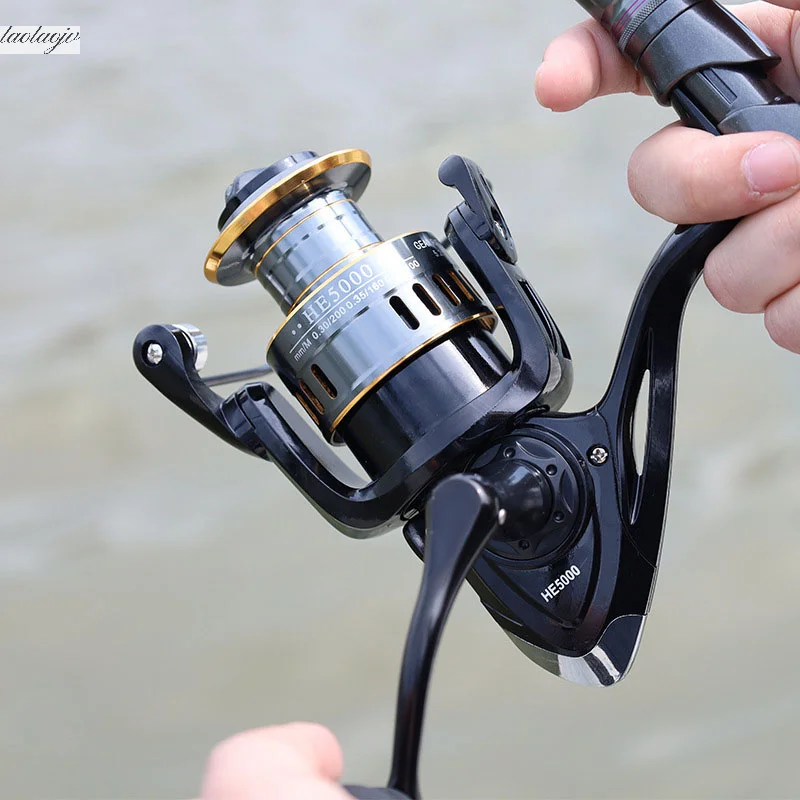 1Pc Spinning Fishing Reels For Saltwater Freshwater Metal Spool Left/Right Interchangeable Trout Carp Fishing Tackle