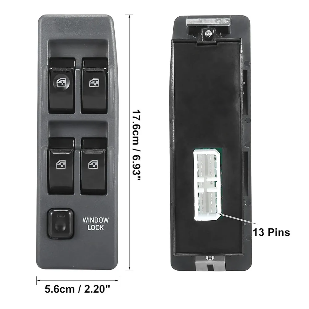 

MR 753373 Передний левый электрический переключатель стеклоподъемника, кнопка управления, детали для Mitsubishi Montero 1990-2002, автомобильные аксессуары