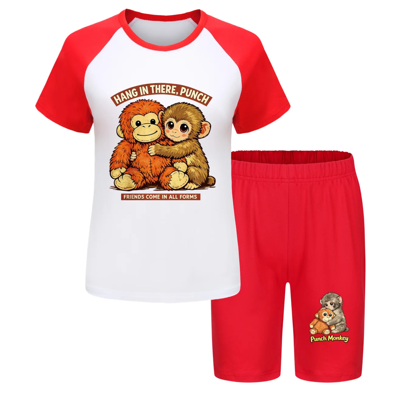 Monkey Punch Boys Top and Bottom Set Summer Stylish Suit for Girl Holiday Clothes for Girls Children's Clothing Boutique Kids
