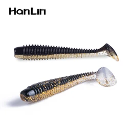 10pcs 6.5cm/2.5g Lot Soft Lures Silicone Worms Baits Jigging Wobblers Fishing Lures Artificial Swimbaits For Bass Carp Tackle
