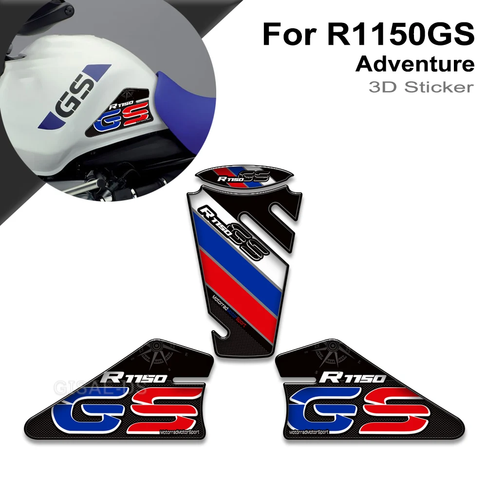 

For BMW R1150GS R 1150 GS R1150 GSA Motorcycle Stickers Protector Gas Fuel Oil Kit Knee ADV Adventure Tank Pad Grips Decals