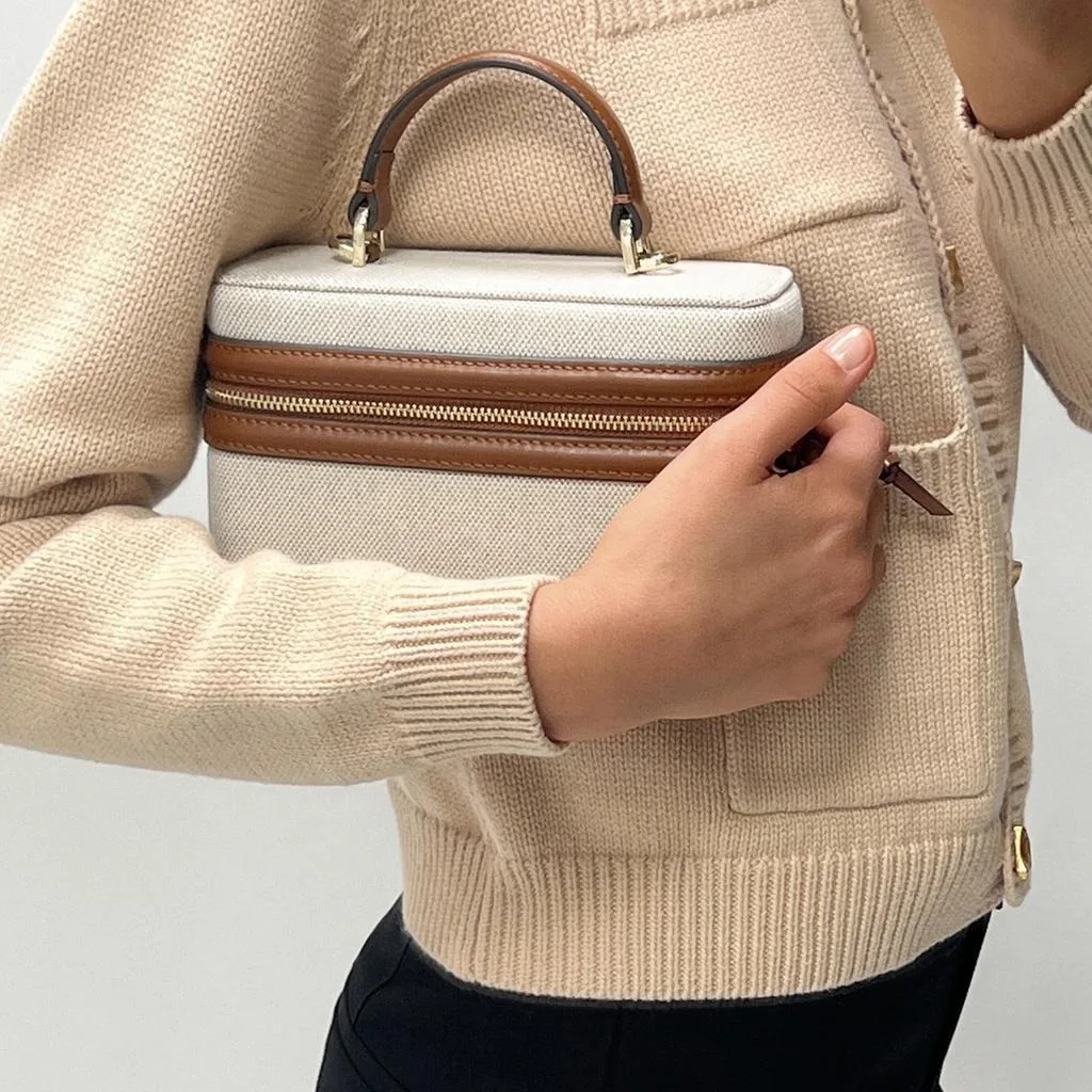 2024 New Women\'s Brown Shoulder Bag Niche Design Adult Girls Square Crossbody Bag Ins Ladies PU Leather Small Handbag Retro Bag