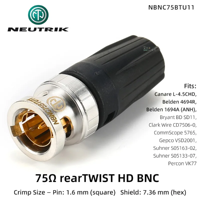 Neutrik 75Ω Hd Bnc …