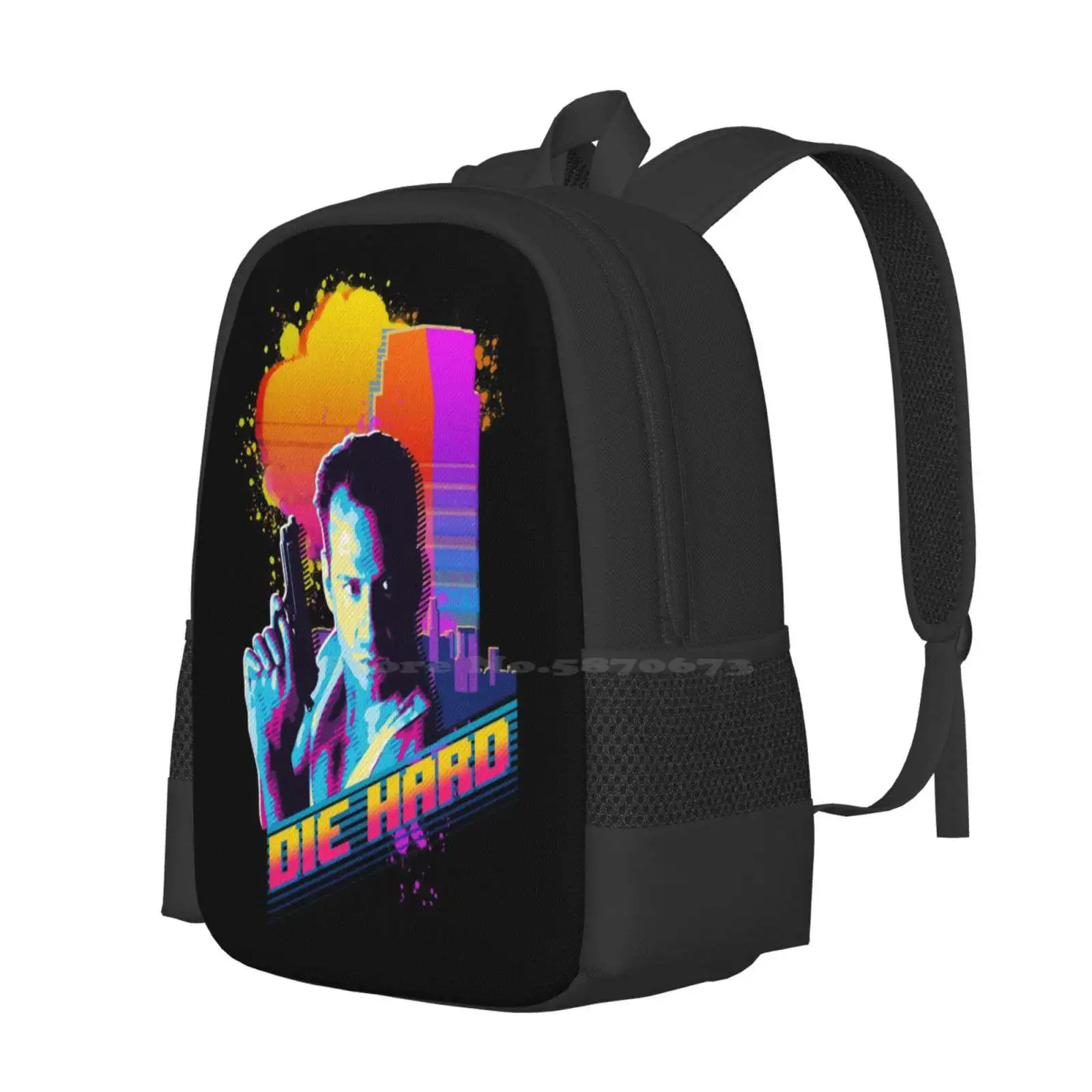 Mochilas macias ao vivo para adolescentes escolares e meninas, Die Hard Travel Bags, 80S Action Movie, John Mcclane 90S Action, Bruce Willis