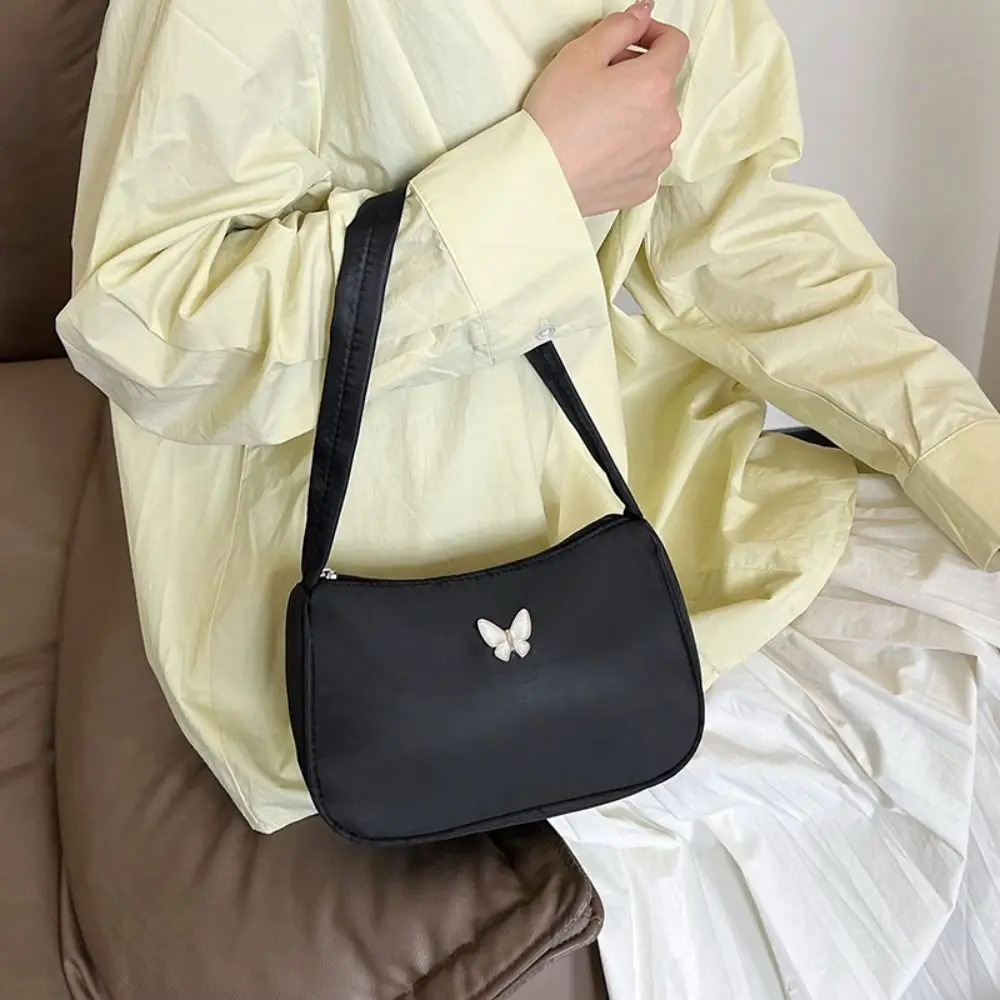 PVC+polyester Handbag The New Butterfly Korean Version Armpit Bag High Capacity Clouds Dumplings Spring and Summer