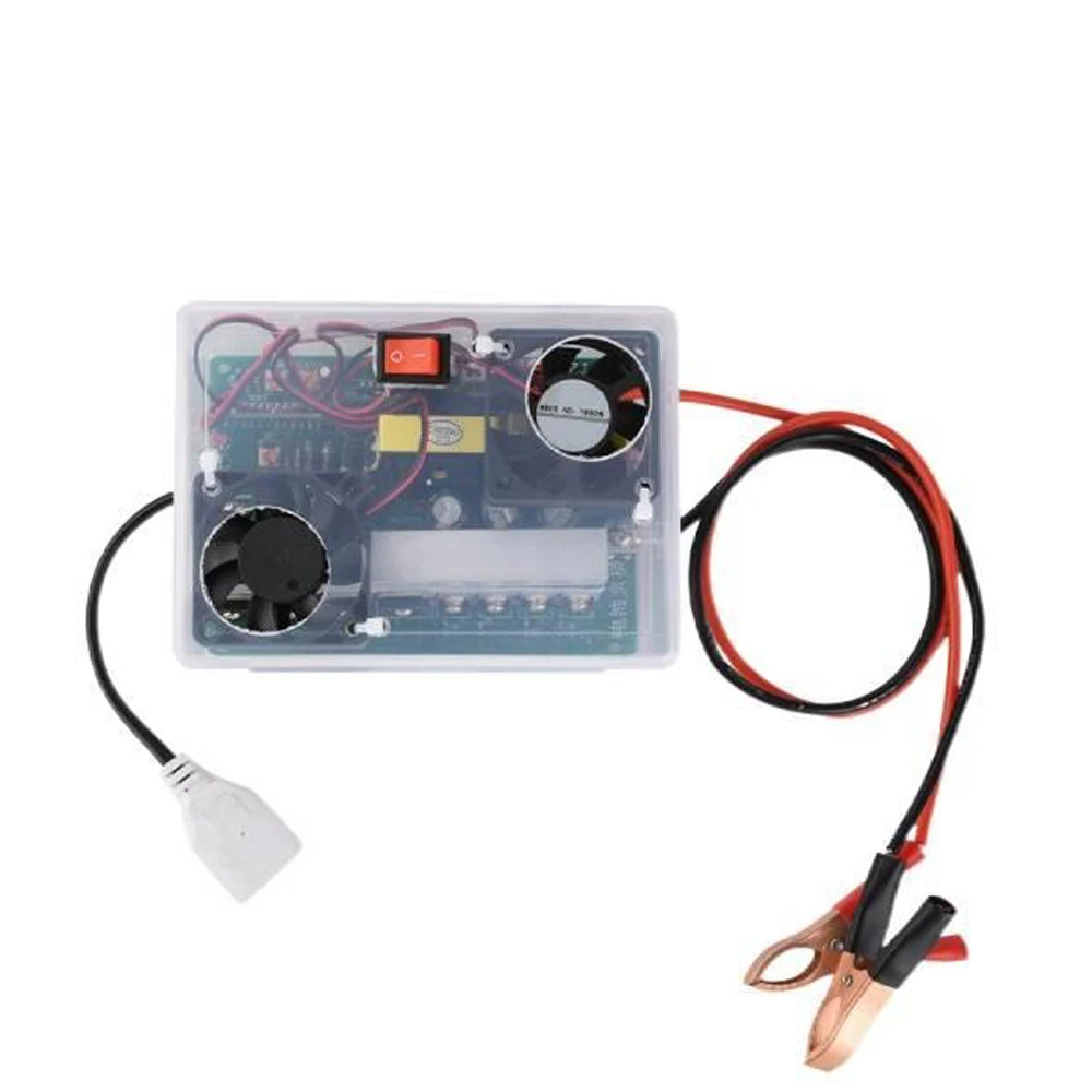 

500W Max DC-AC Boost Inverter Module DC12-14.5V to AC220V 300W Continuous Cooling Fan Power Switch for Home Outdoor Appliances