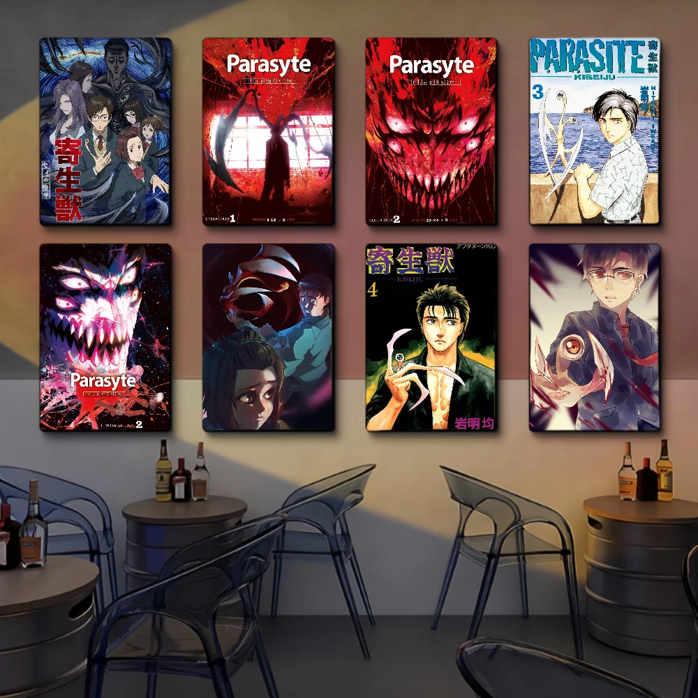 Anime Parasyte The Maxim Self-adhesive Art Poster HD Quality Wall Art Retro Posters For Home Home Decor