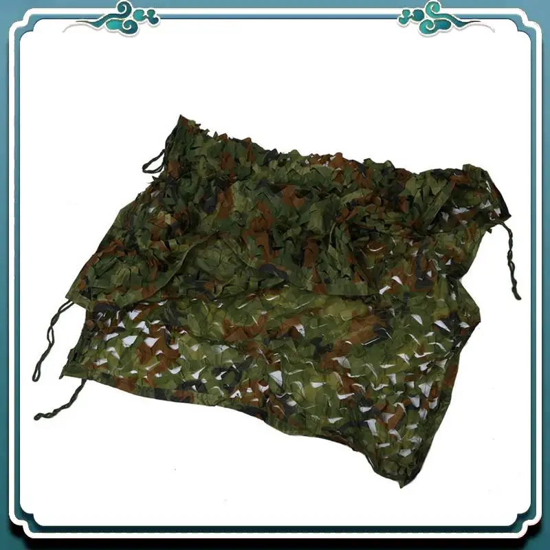 Confiable 4 Uds 1Mx2m 39X78 pulgadas cubierta de red de camuflaje de bosque caza tiro Camping ejército