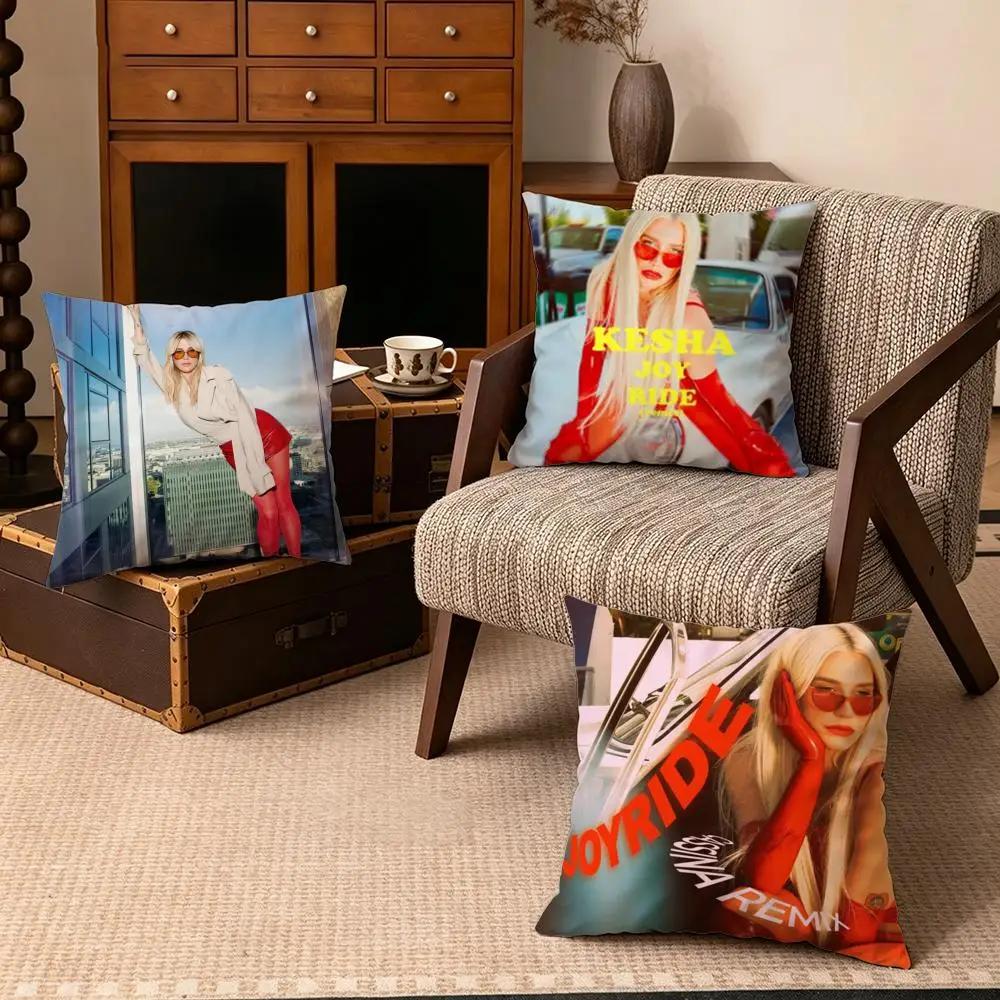 Celebrity-KeshaS Cushion Cover Soft Velvet Cushion Cover Set 4Pcs 50x50 45x45 Zipper Pillowcase for Home Decor