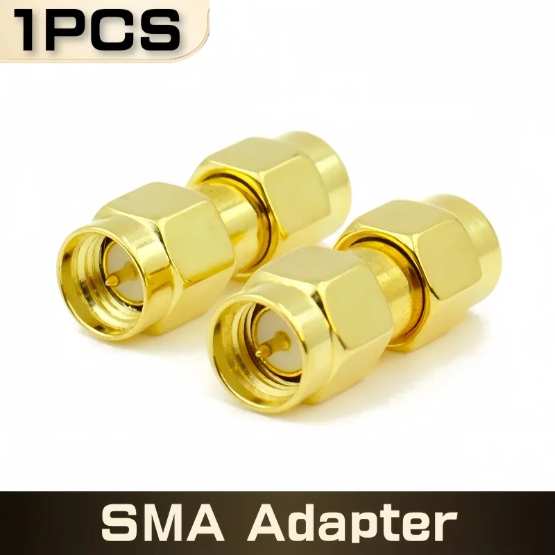 1PCS Connector SMA to SMA/ RP-SMA to SMA / RPSMA Male Plug & Female Jack Slide-on Straight RF Coax Adapter Connector