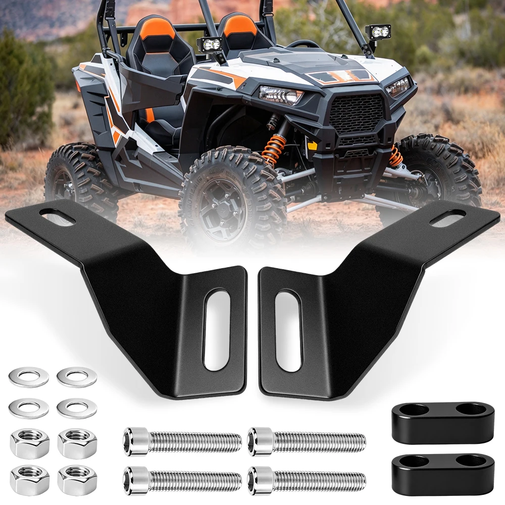 Light Bar Mount Brackets for CFMOTO ZFORCE 1000 Sport R, A-Pillar LED Pod Mounting Kit, Heavy Duty Steel 2PCS