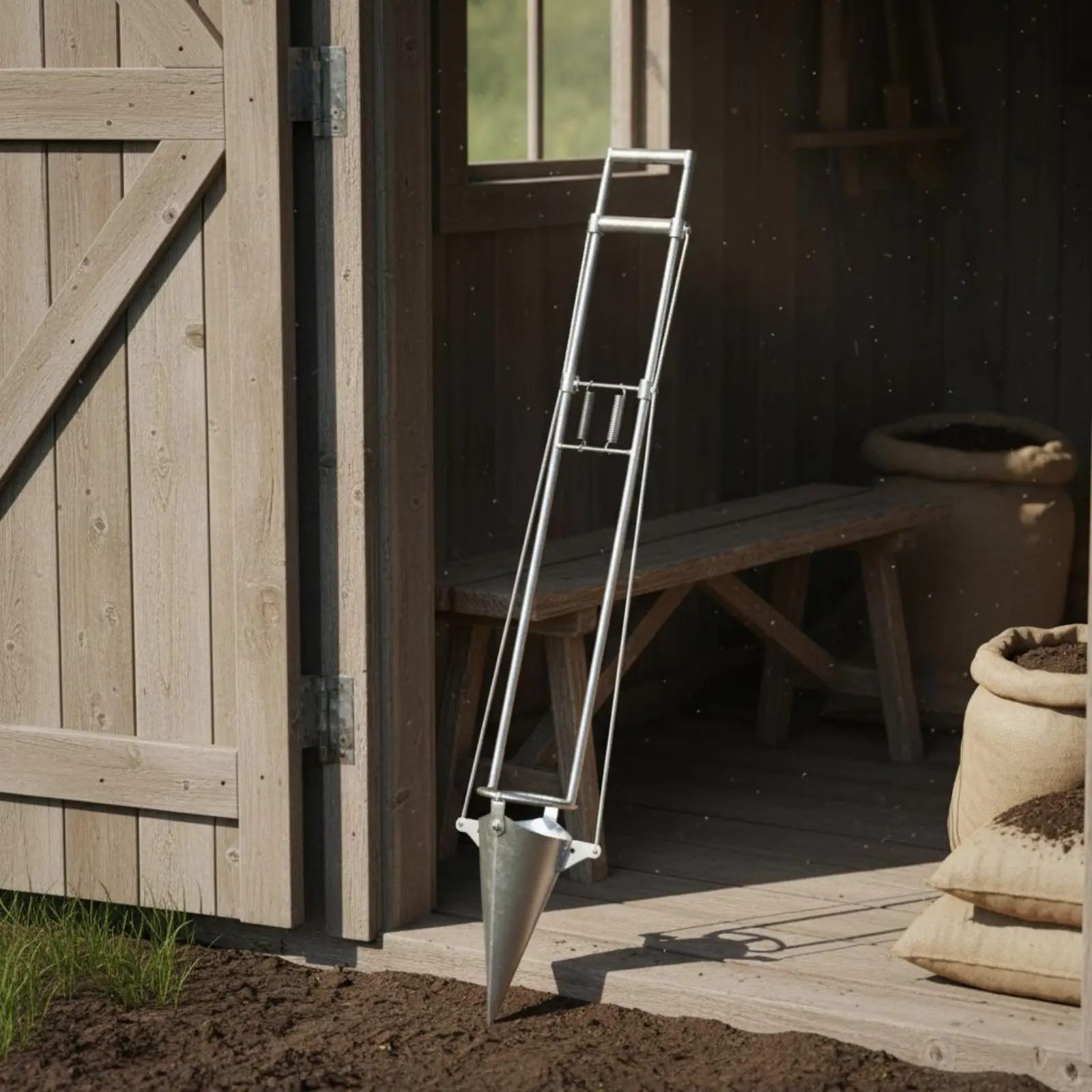 

Manual Young Plant Transplanter Increases Productivity Long Handle Young Plant Planter Standing Plant Transplanter No Bending