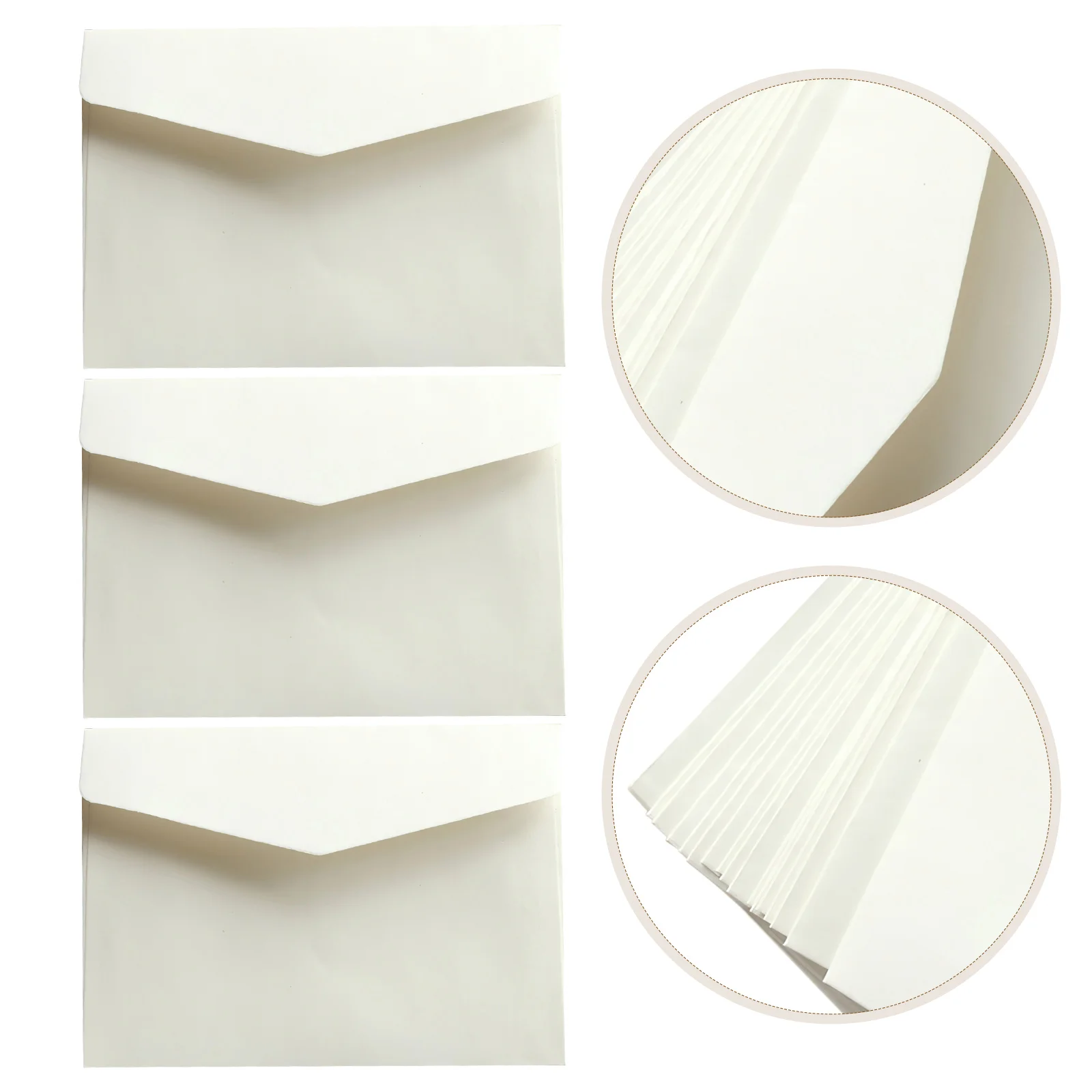 

100pcs Blank Envelopes Thickened Paper Envelope Bags For Office File Storage Document Organization Business Letter Envelopes