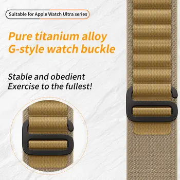 Kebitt 全新高品質尼龍錶帶,Alpine Loop 款式,適用於 Apple Watch Series 11/10/9/8/7/6/5/SE/3/Ultra/3/2,46mm/45mm/49mm 錶帶。 10 最佳銷售 蘋果手錶尼龍錶帶 - №10