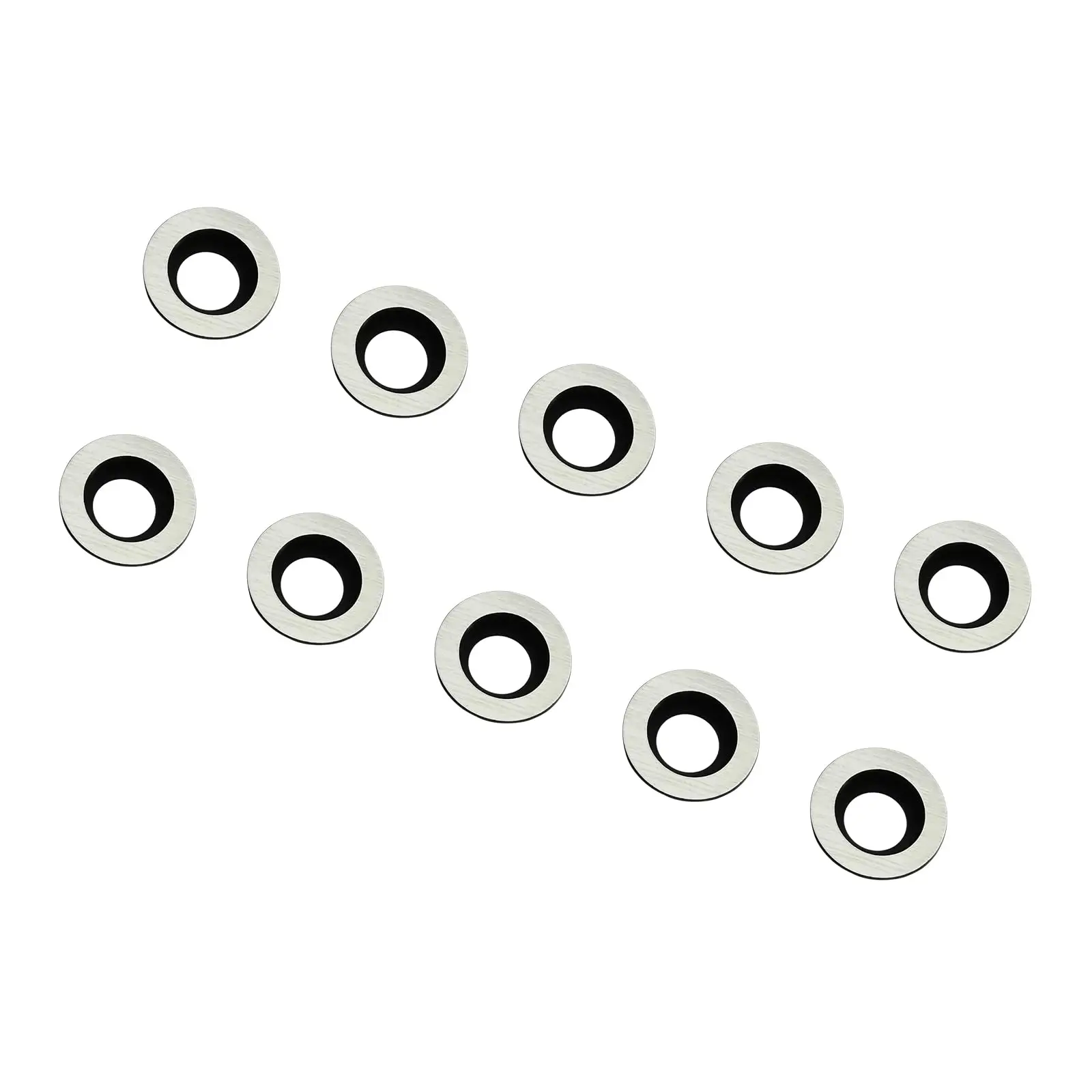 FOXBC 10pcs 8.9mm Round Carbide Inserts Ci5 for Woodturning Tools