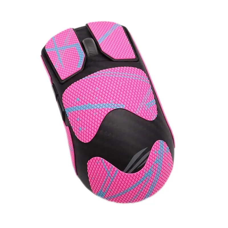 1세트 마우스 미끄럼 방지 스티커 ASUS ROG Harpe Ace Extreme 카본 파이버 마우스 논슬립 땀 방지 테이프 정교한 질감