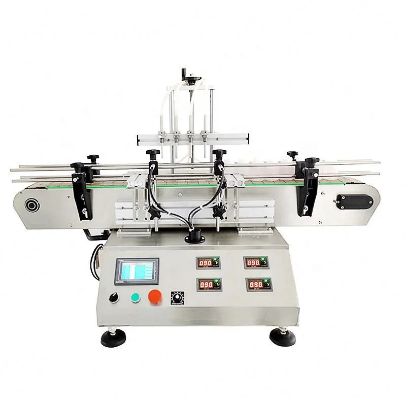 Liquid Filler 4-heads Perfume Desktop Liquid Filling Automatic Filler Machine Oil Bottle Pump